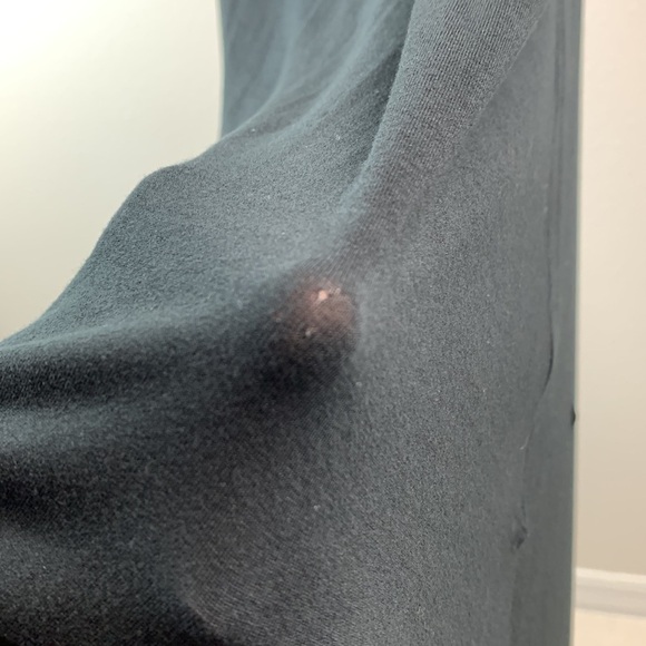 Vince sleeveless tank style jersey knit maxi dress, chambray block back (flaws) - Picture 10 of 13